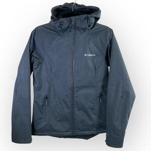 Columbia Women's Dark Gray Alpine Action Omni-Tech Full‎ Zip Jacket Coat Sz S